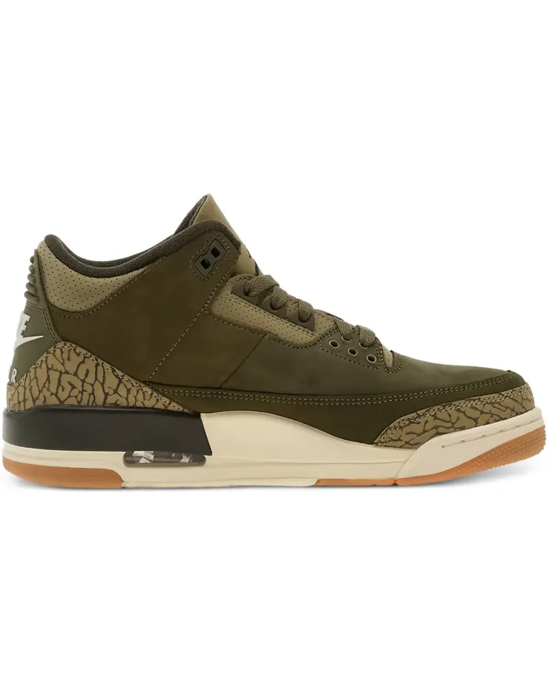 Jordan Air  3 lace-up patterned sneakers - Grün Grün