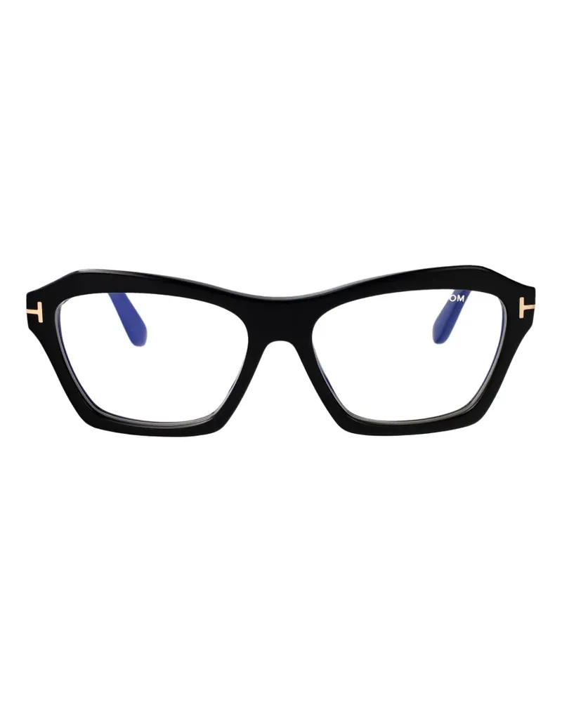 Tom Ford Brille mit geometrischem Gestell - Schwarz Schwarz