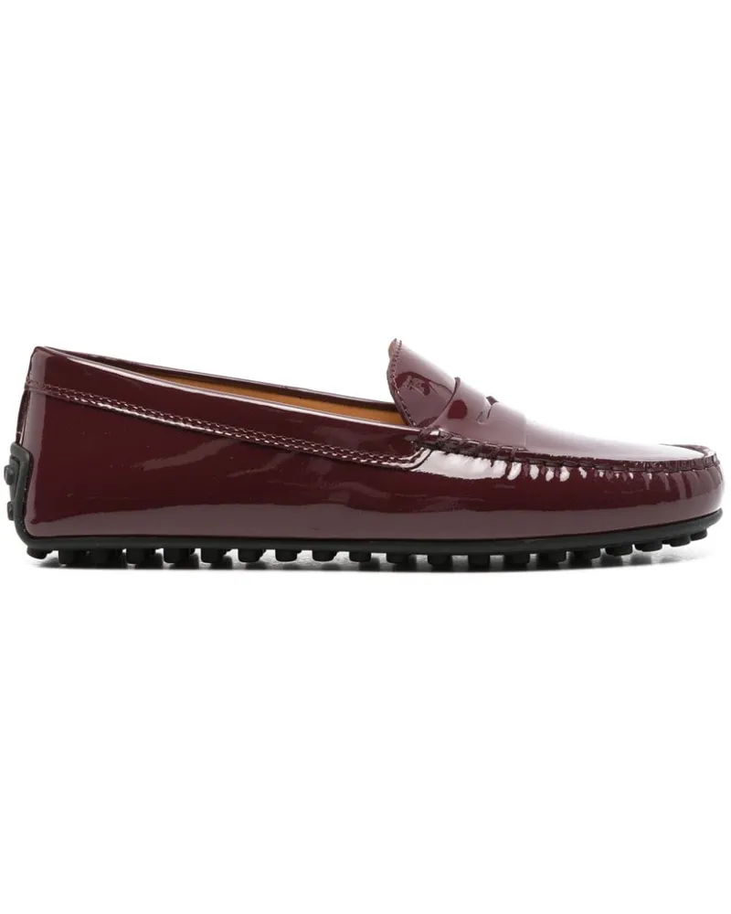 TOD'S Penny-Loafer aus Lackleder - Rot Rot