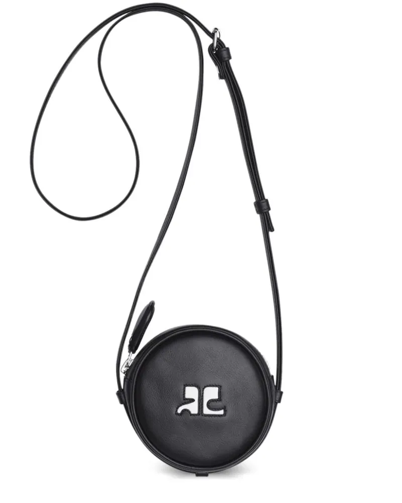 Courrèges Kleine Reedition Circle Tasche - Schwarz Schwarz