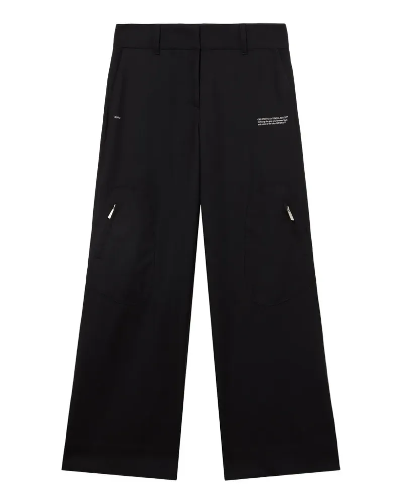 OFF-WHITE Light Wool Corporate Toybox trousers - Rosa Rosa