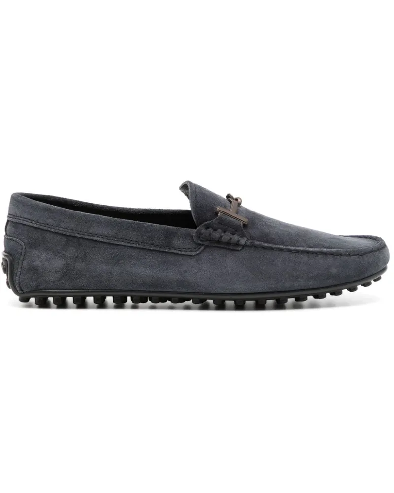 TOD'S Gommino Loafer aus Wildleder - Blau Blau
