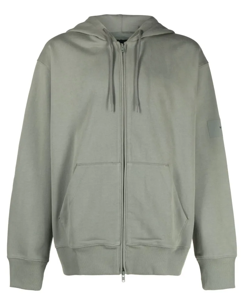 Y-3 Kapuzenjacke aus Bio-Baumwolle - Grün Grün