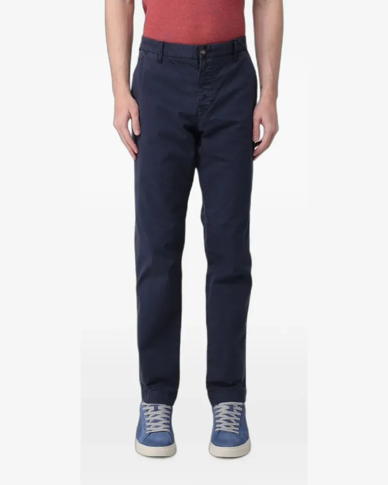 Blauer stretch chino trousers Blau