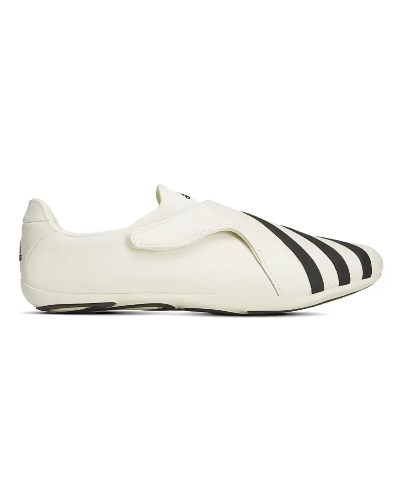 adidas x Pharrell Virginia Vario Flat Earther touch-strap leather sneakers - Nude Nude