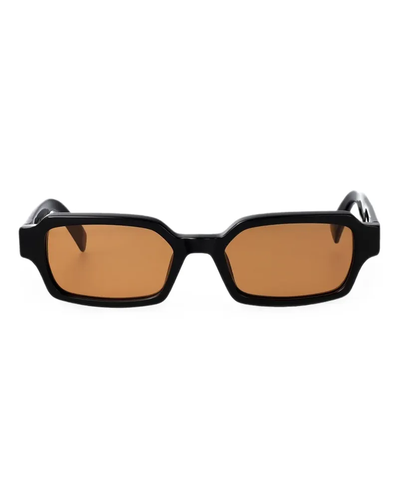 RETROSUPERFUTURE Carino Sonnenbrille mit eckigem Gestell - Schwarz Schwarz