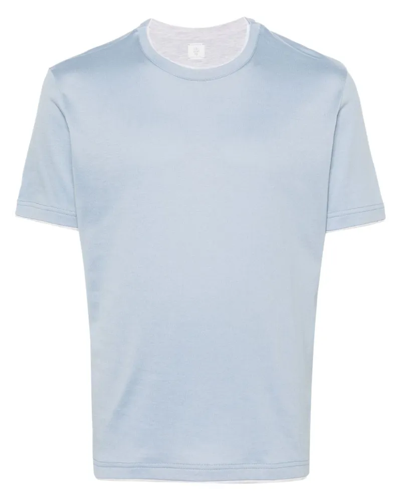 Eleventy T-Shirt im Layering-Look - Blau Blau