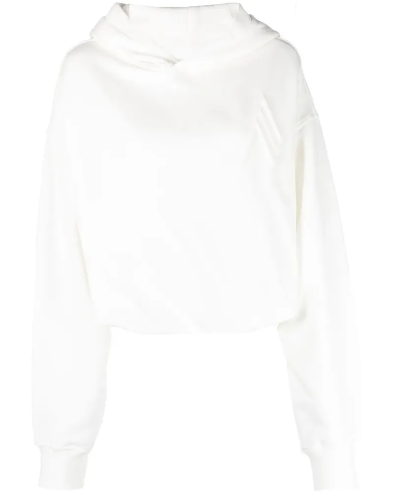 ATTICO Hoodie mit Logo - Weiß Weiß