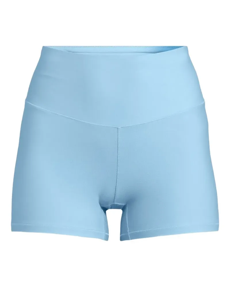 Casall logo-print high-waisted shorts - Blau Blau