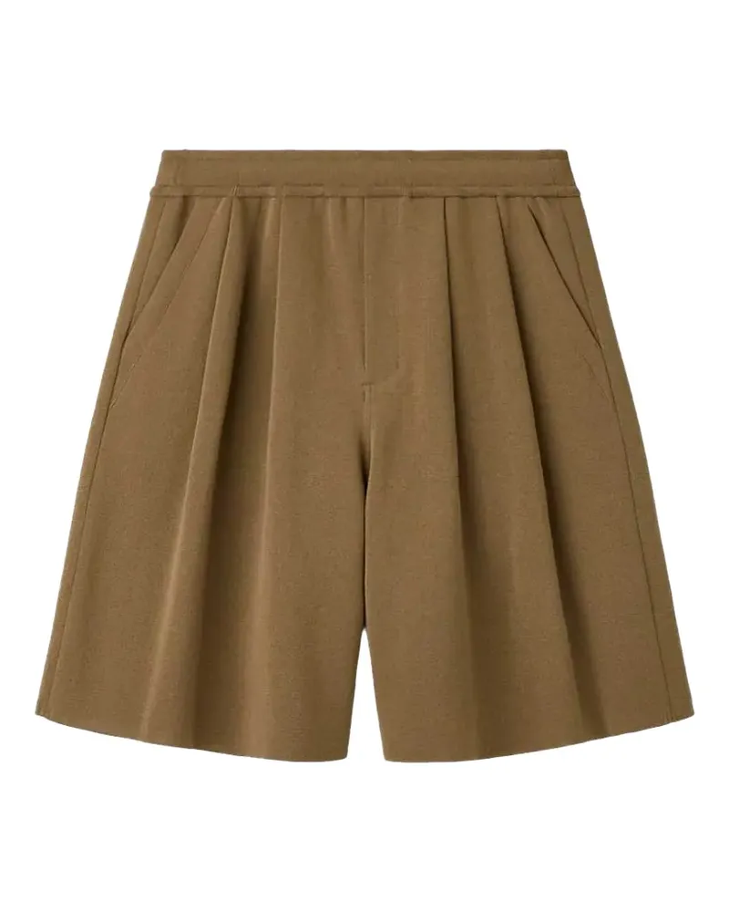 CFCL TC Milan pleated knitted shorts - Braun Braun