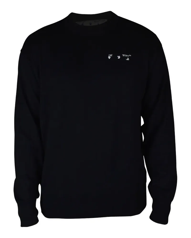 OFF-WHITE Sweatshirt mit Logo-Print - Schwarz Schwarz
