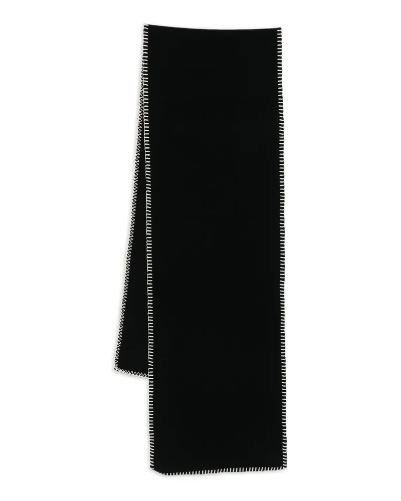 Karl Lagerfeld Schal mit Ziernähten - Schwarz Schwarz