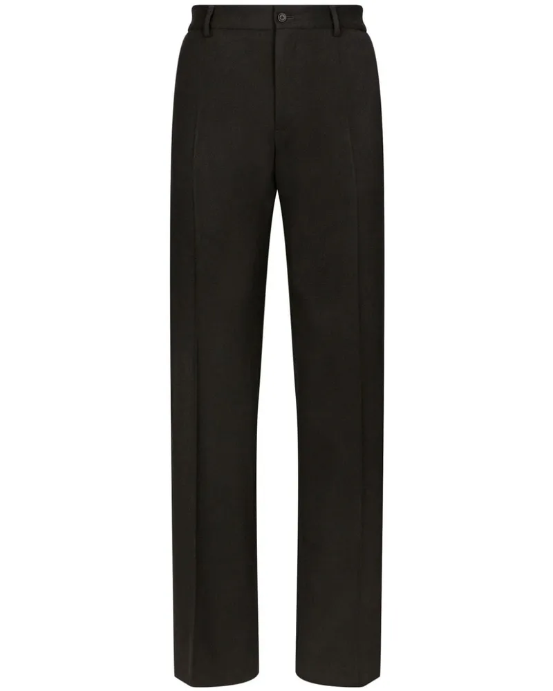 Dolce & Gabbana Hose mit geradem Bein - Schwarz Schwarz