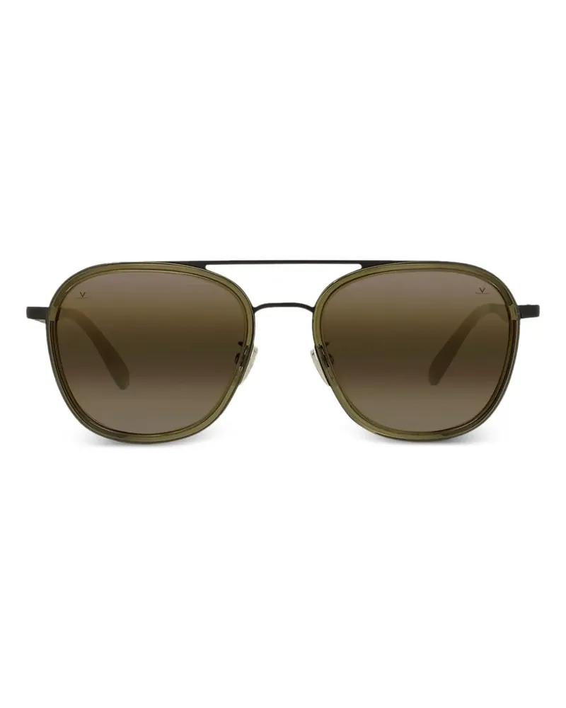 Vuarnet Edge 04 Sonnenbrille mit rundem Gestell - Grün Grün