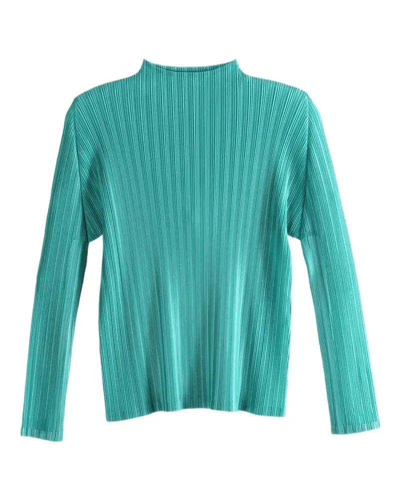 Issey Miyake pleated top - Grün Grün
