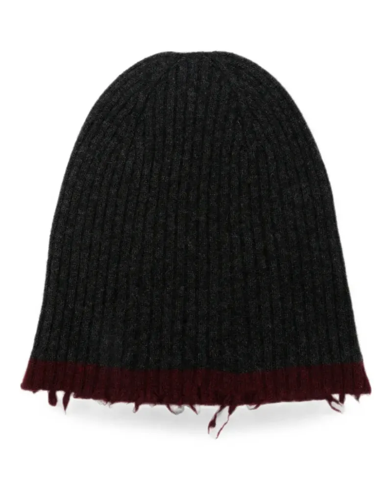 Uma Wang Gerippte Beanie - Grau Grau
