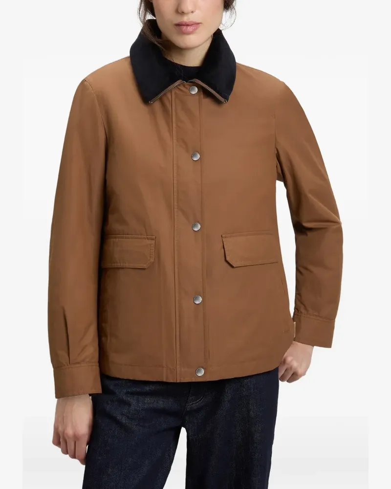 Woolrich Badale Jacke mit Cordkragen - Braun Braun