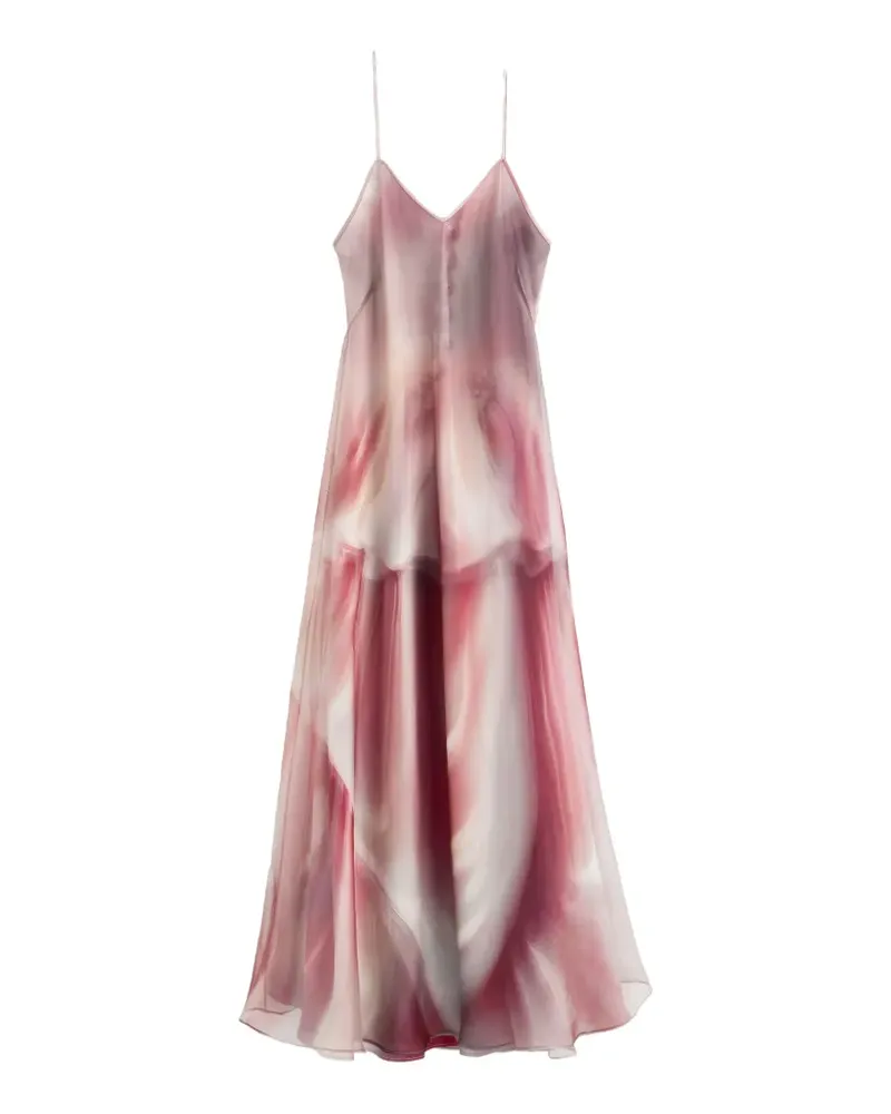Maison Margiela Midikleid mit Porzellanprint - Rosa Rosa