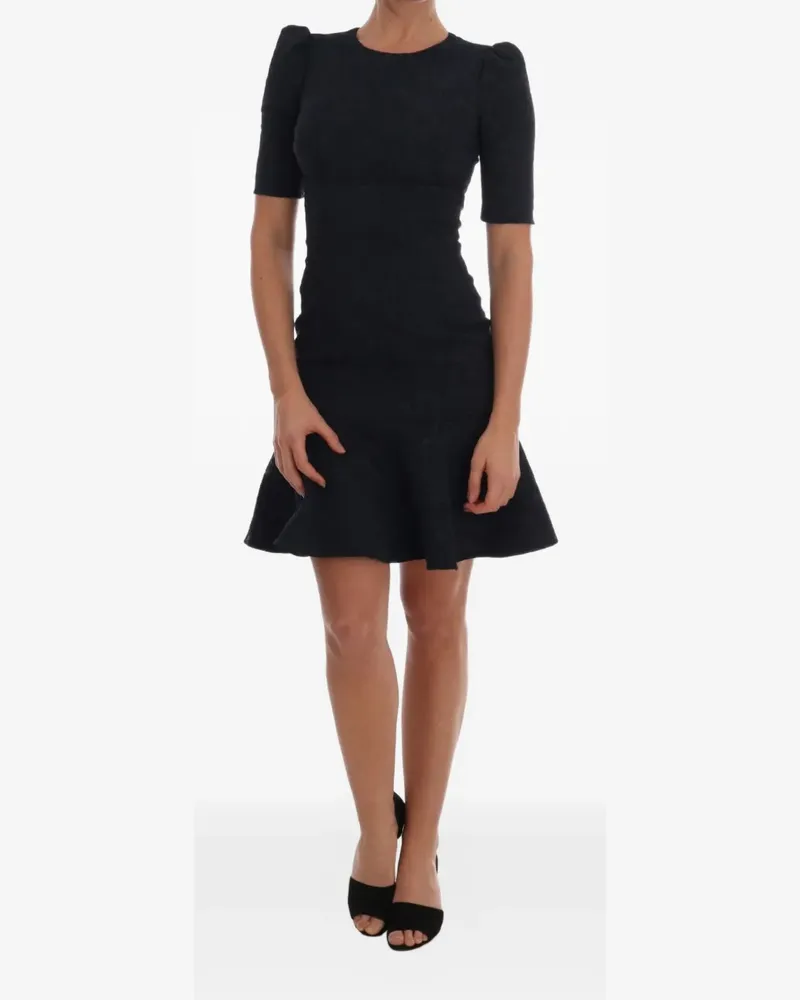 Dolce & Gabbana Kurzärmeliges Minikleid - Schwarz Schwarz