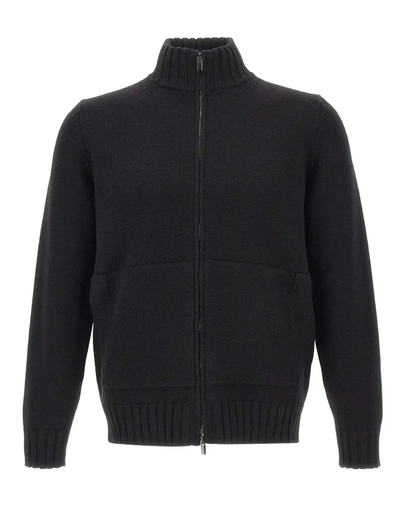 Filippo de Laurentiis zip-up merino-wool cardigan - Schwarz Schwarz