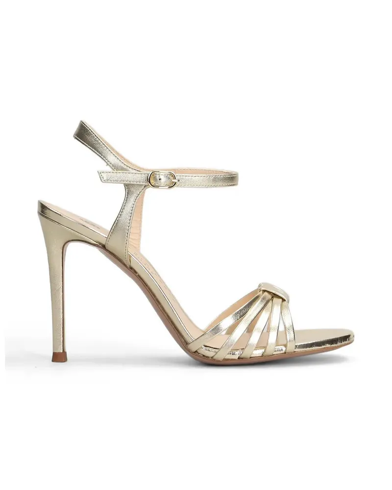 FESTA Milano Regen strappy metallic leather sandals - Gold Gold