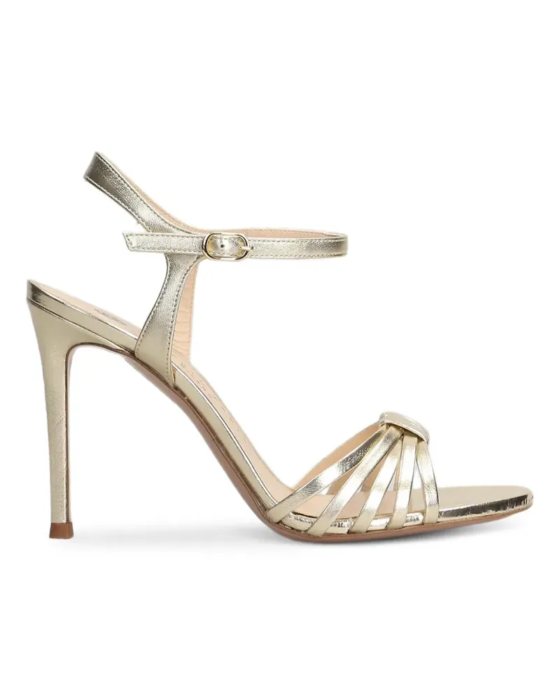 FESTA Milano Regen strappy metallic leather sandals - Gold Gold