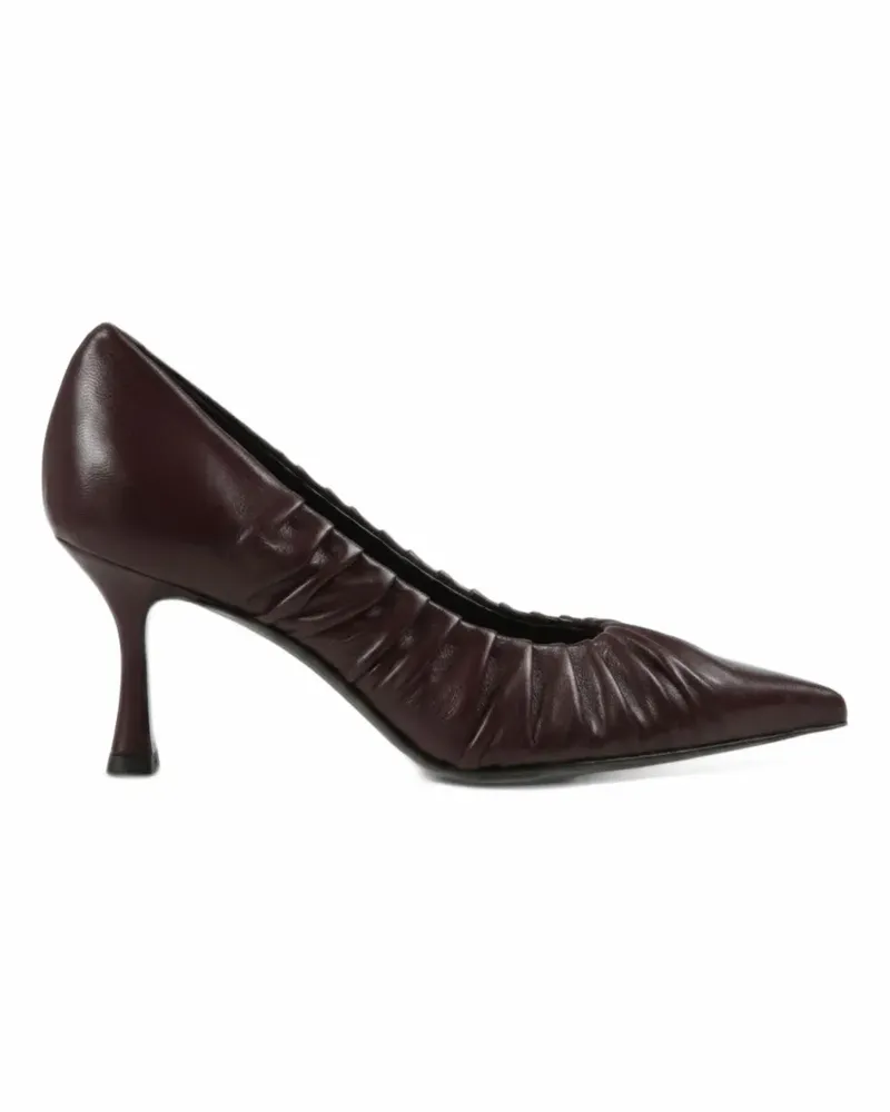 Guglielmo Rotta Geraffte Adele Pumps - Braun Braun
