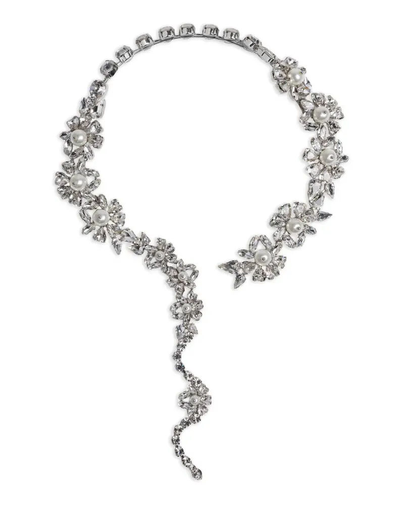 Simone Rocha floral pendant necklace - Silber Silber