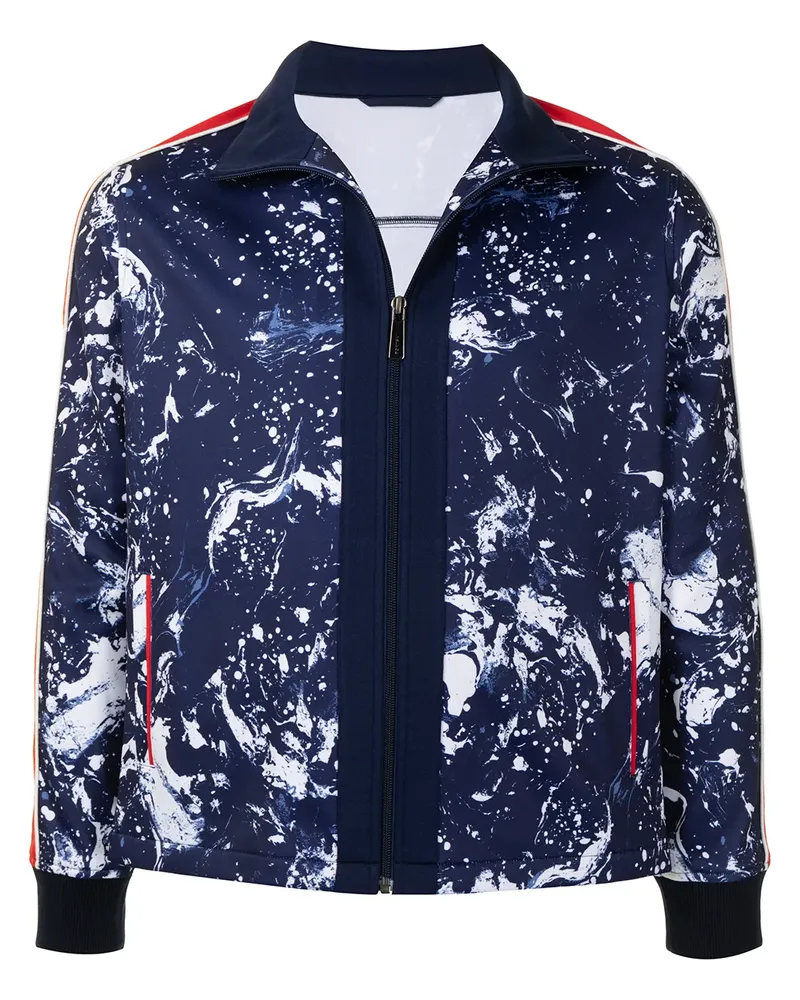 Ports V Sportjacke mit Print - Blau Blau
