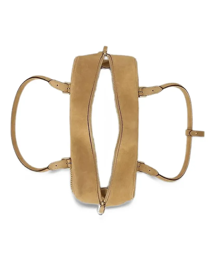 Ralph Lauren large Marcy braided-panel shoulder bag - Nude Nude