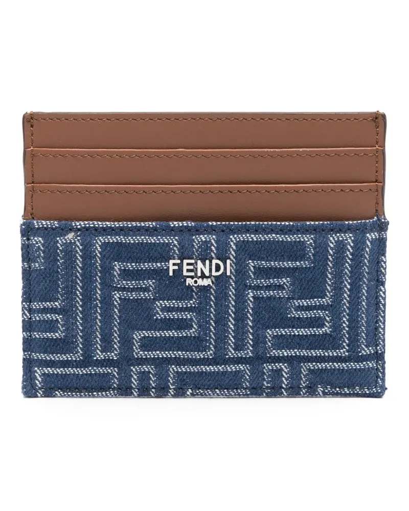 Fendi Portemonnaie mit FF - Blau Blau