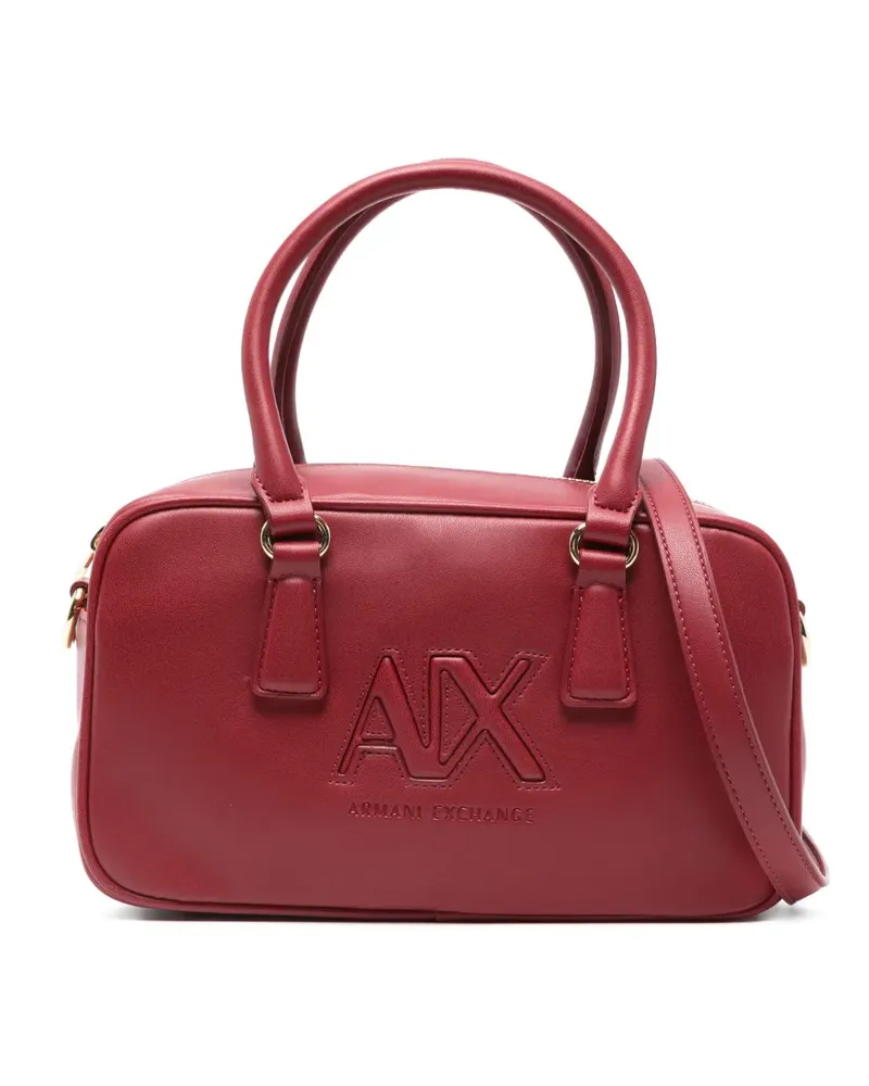 Armani Exchange Shopper mit Logo-Prägung - Rot Rot
