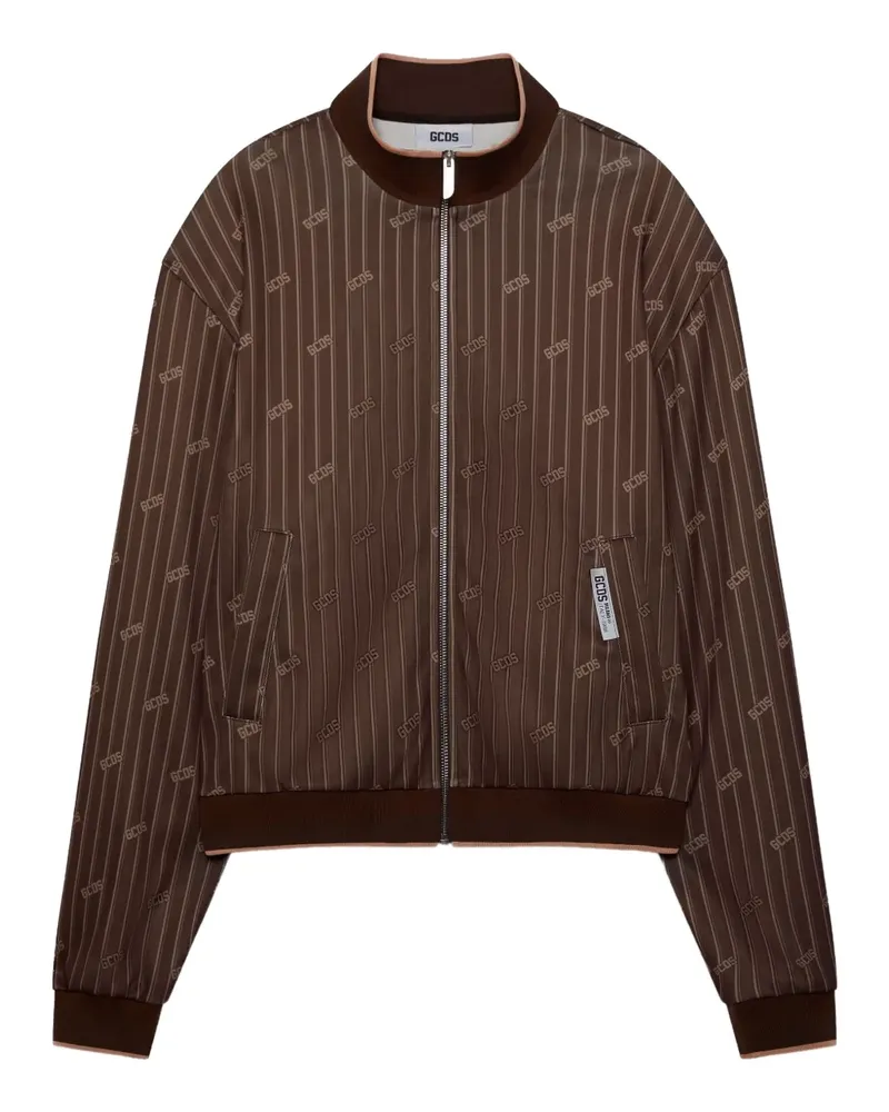 GCDS Sportjacke mit Nadelstreifen - Braun Braun