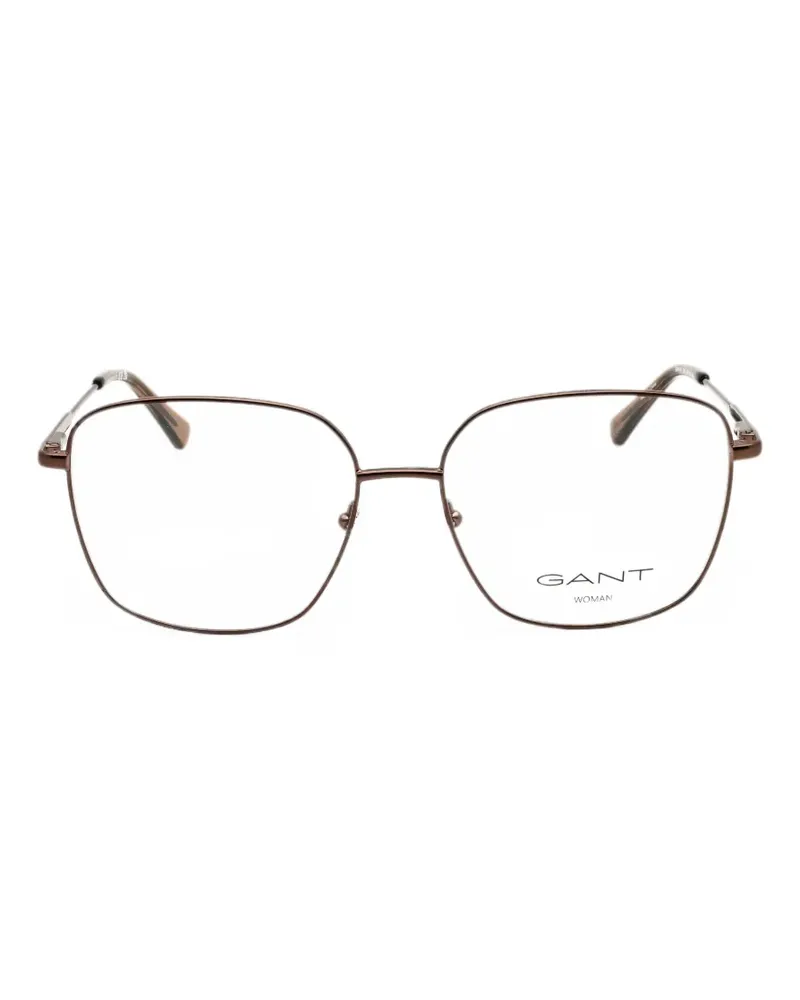 Gant rectangle-frame glasses - Braun Braun