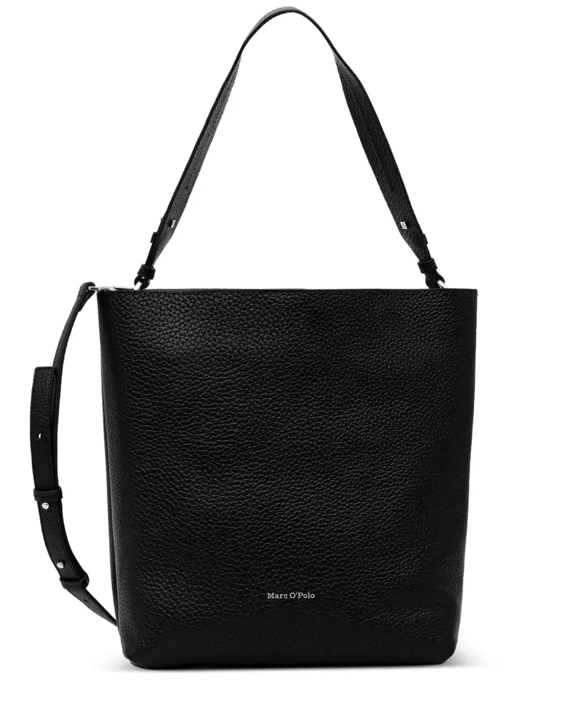 Marc O'Polo Mittelgroße Schultertasche mit verstellbarem Riemen - Schwarz Schwarz