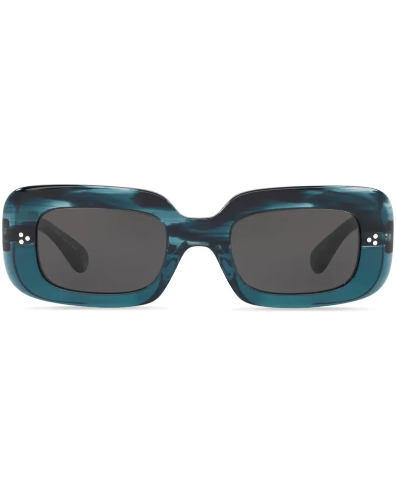Oliver Peoples Eckige 'Saurine' Sonnenbrille - Grau Grau