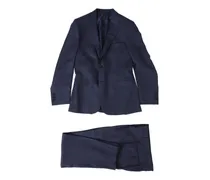 Wollanzug mit Prince of Wales-Karo - Blau