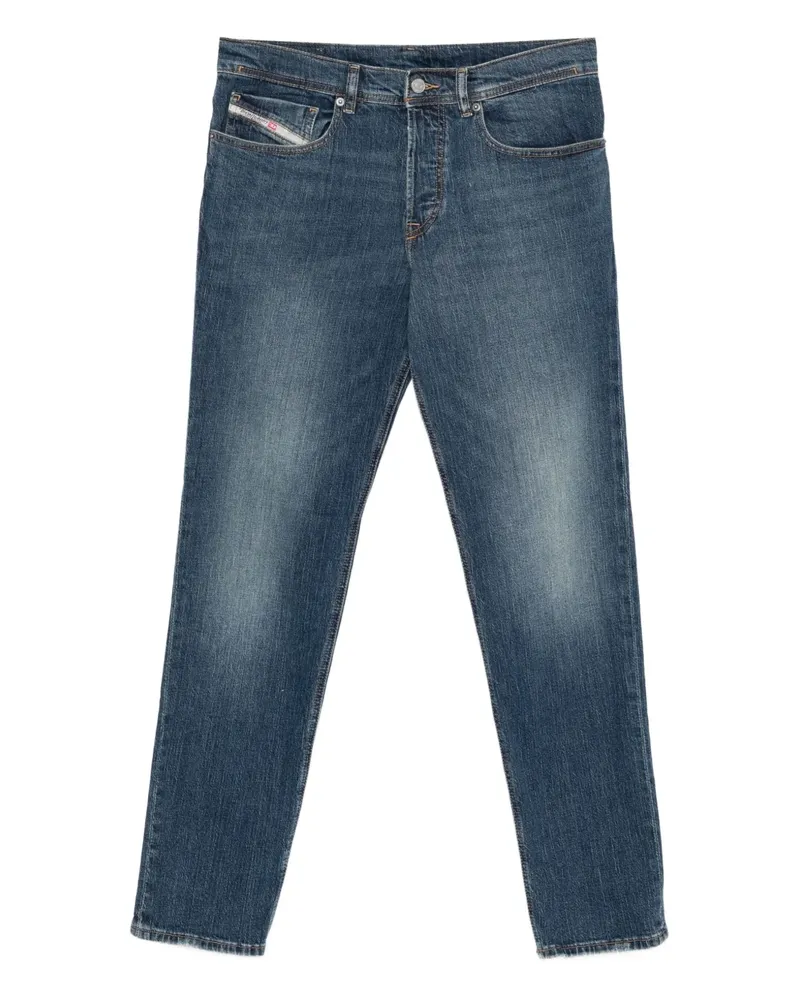 Diesel D-FINITIVE Jeans mit Logo-Schild - Blau Blau