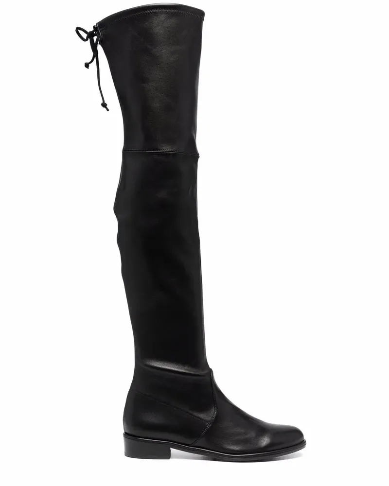 Stuart Weitzman Lowland Overknee-Stiefel 35mm - Schwarz Schwarz