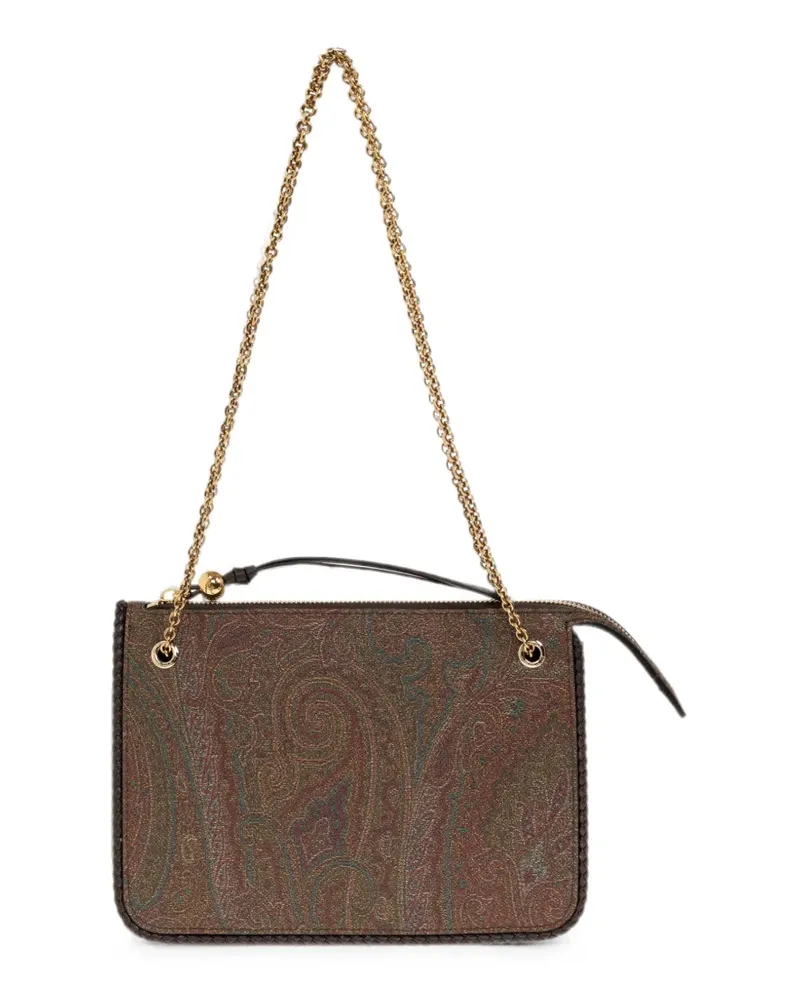 Etro Arnica paisley-print shoulder bag - Braun Braun