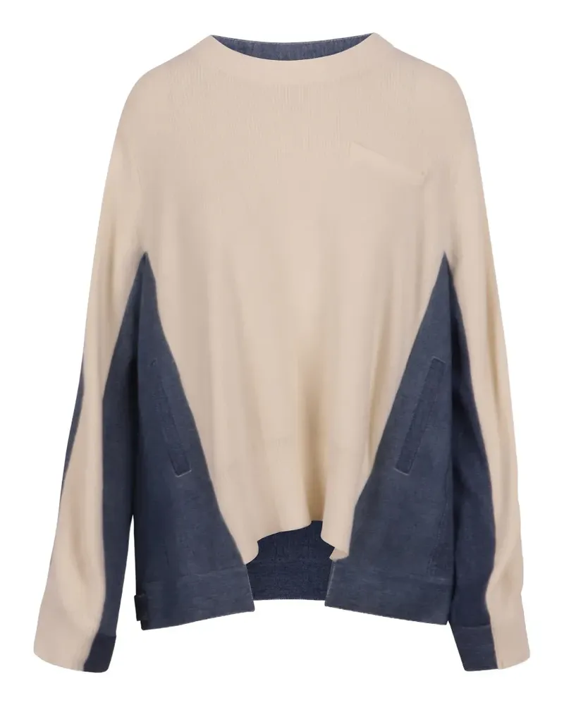 Jovonna layered-effect denim jacket - Weiß Weiß