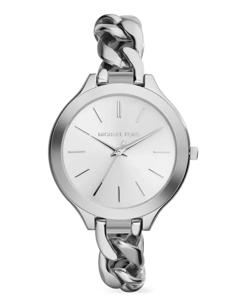 Michael Kors Slim Runway chain-link 41mm watch - Silber Silber