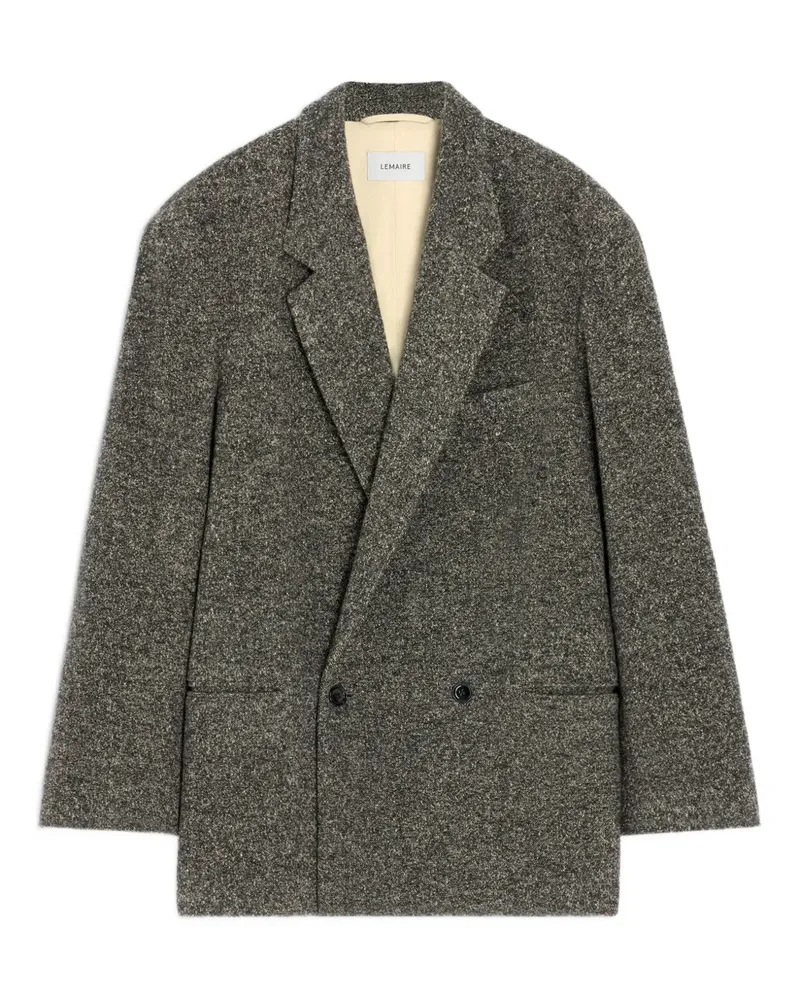 Christophe Lemaire Doppelreihiger Mantel - Grau Grau