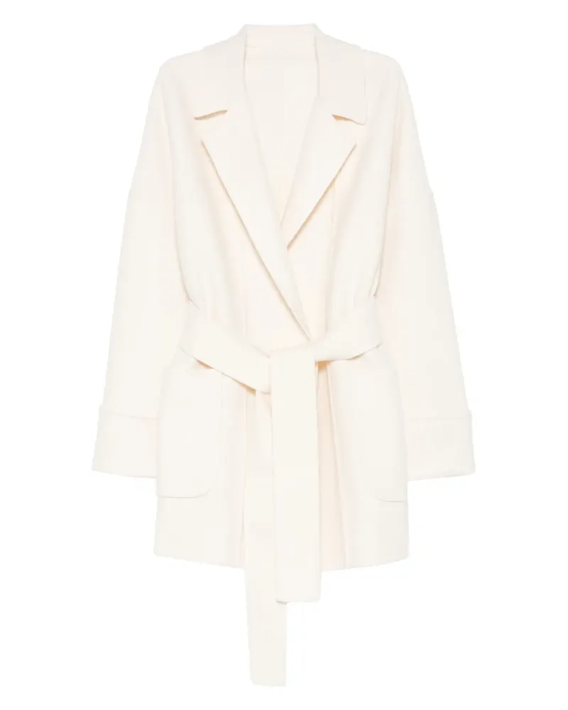 Eleventy Mantel mit Gürtel - Nude Nude