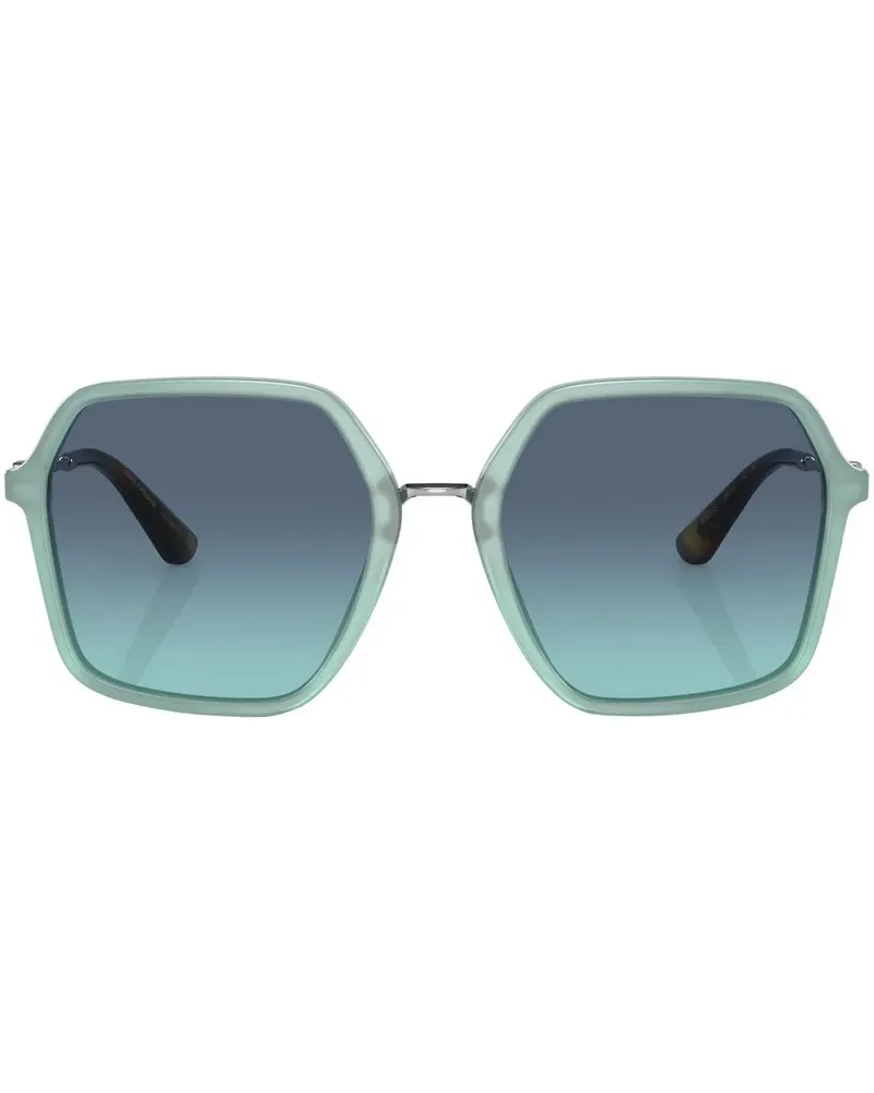 Dolce & Gabbana Eckige Sonnenbrille mit Farbverlauf - Grün Grün