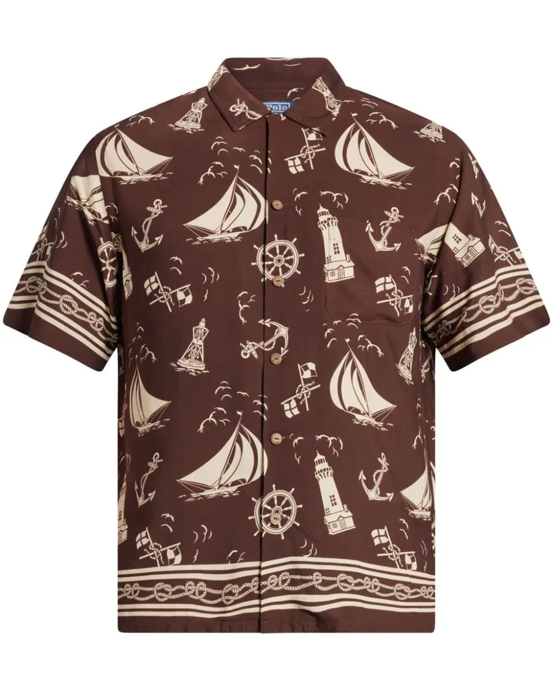 Ralph Lauren Hemd mit grafischem Print - Braun Braun