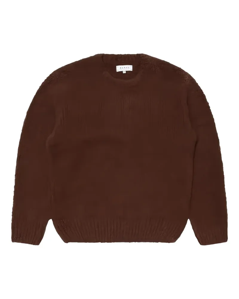 Edwin Jeans Dun strukturierter Pullover - Braun Braun