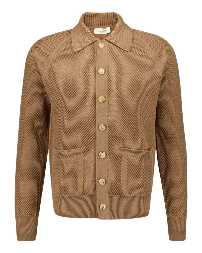 Piacenza Cashmere Geknöpfte Hemdjacke - Braun Braun