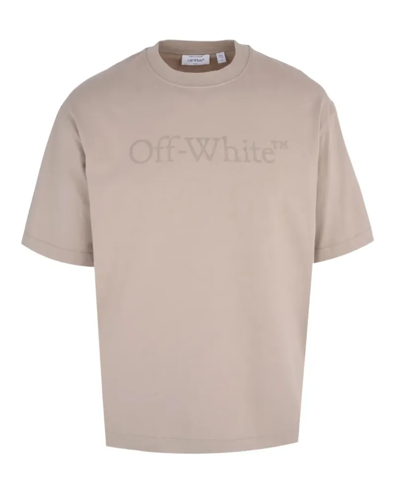 OFF-WHITE Bookish faded skate T-shirt - Nude Nude