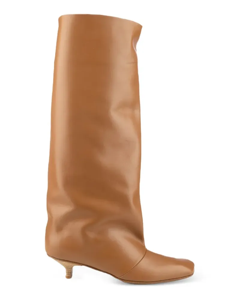 Vicini square-toe leather boots - Braun Braun